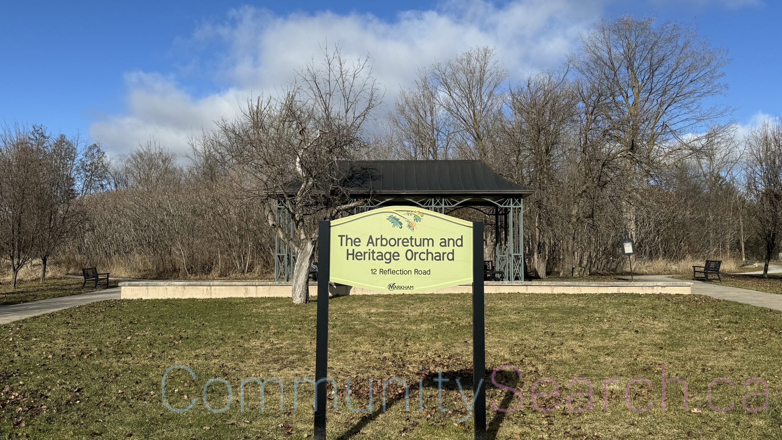 The Arboretum and Heritage Orchard Park located by Cathedraltown Community Markham